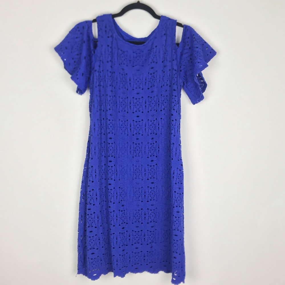 Peekabo Shoulder Lace Dress Size 10